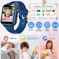 Reloj Inteligente S16 para Niños, Resistente al Agua, Reproductor de Música MP3, Podómetro, Funciones de Juego, para Niños y Niñas, iOS, Plástico, TFT