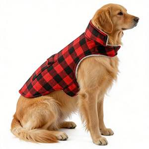 Ropa para mascotas, ropa a cuadros para perros, ropa para perros pequeños, medianos y grandes, ropa de otoño e invierno, cálida y gruesa - Product Image 5