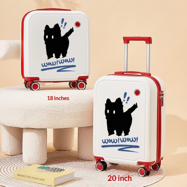 Small New Unisex Kids' Students' Travel Suitcase 20-Inch Carry-On Spinner ABS+PC Hard Shell Combination Lock 4-Wheel Spinner