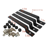 Kit de fixation universel en métal pour sacoches rigides de moto, support de montage pour modèles à placement arrière, garantie 1 an