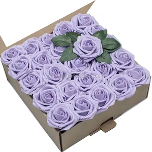 Bunga Mawar Buatan Dekorasi Mawar DIY, untuk Karangan Bunga Mawar Pernikahan Tengah Meja, Dekorasi Pesta Tampilan Rumah