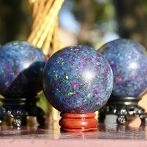 ลูกบอลคริสตัลทรงกลมทำจากทับทิมธรรมชาติ - Product Image 2