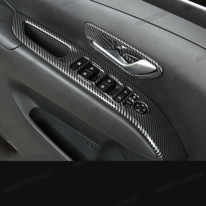 Accesorios Interiores para <span class=keywords><strong>Hyundai</strong></span> <span class=keywords><strong>Tucson</strong></span> 2021 2022 <span class=keywords><strong>2023</strong></span> Nx4, Cubierta de Palanca de Cambios, Molduras para Volante, Elevador de Ventanas, Fibra de Carbono - Product Image 2