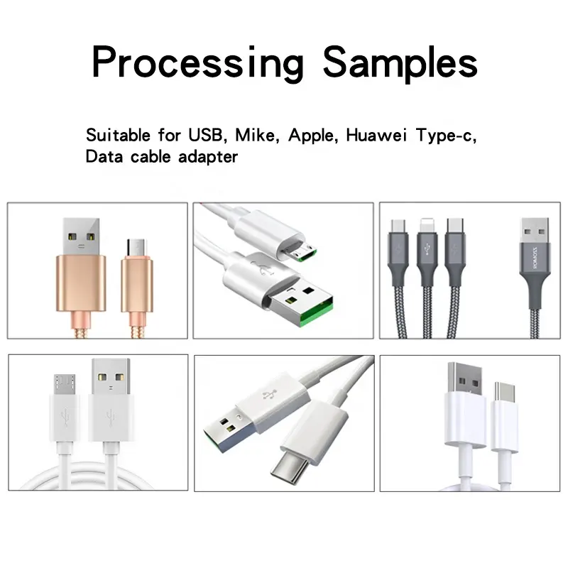 Istikrarlı performans yarı otomatik kaliteli temizlik kolay kullanım dağıtıcı Usb veri kablosu tutkal hattı işleme makinesi