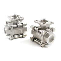 Vanne à boisseau sphérique manuelle en acier inoxydable fileté 3 voies KXC Q11 DN32 DN40 CF8m 1000wog OEM DIN BS pour gaz/eau/huile – Vente en gros usine