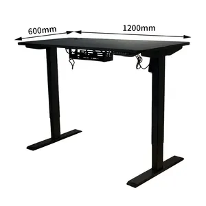 免费样品钢电动坐式书桌双电机自动高度可调桌子双电机开关桌子白色