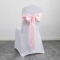 Ruban de chaise en satin de qualité supérieure, en polyester soyeux et lisse, pour la décoration de mariages, banquets, hôtels, fêtes et événements 17x275cm 7x108"
