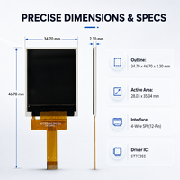 Layar LCD TFT 1,77 inci Laris Manis, Hemat Biaya dengan Pasokan Stabil Jangka Panjang, Mode Layar TN TFT LCD