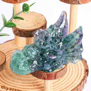 Handmade Natural Crystal Mermaid Carving - Polished Gemstone Figurine for Home Decor & Gift Wholesale - Product Image 4