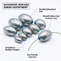 Plomb de pêche en fonte galvanisée sans plomb, lest de 15g à 150g, avec noyau en plastique, écologique, lest coulissant pour eau salée et eau douce