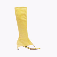 Bottes hautes pour femme, style européen et américain, à bout rond, ouvert ou pointu, avec fermeture éclair latérale, talons fins, nouvelle collection été, style moto