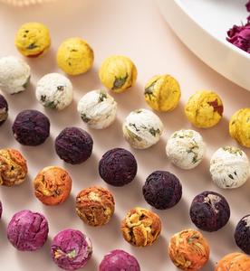 Coffrets cadeaux Fleurs artisanales en fleurs (Rose/Jasmin/Chrysanthème/Lys) Assortiment <span class=keywords><strong>de</strong></span> boules <span class=keywords><strong>de</strong></span> thé pour la beauté - Product Image 1