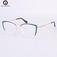 Lunettes de vue pour femmes de haute qualité en acier inoxydable avec monture œil de chat, lunettes de mode pour tous les types de visages