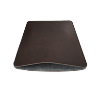 Housse d'ordinateur portable en cuir PU imperméable, antichoc, portable, pour MacBook