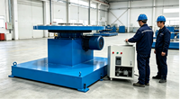 Table de travail rotative à vitesse variable DN800 pour le rectage des vannes