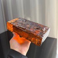 Batu Bata Kaca Solid 50x100x200mm Warna Asli Blok Kaca Dekoratif untuk Dinding Bangunan, Interior Hotel, dan Ritel Kelas Atas