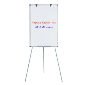 Material escolar ajustável altura quadro branco flip gráfico magnético flipgráfico tripé pé placa com suporte