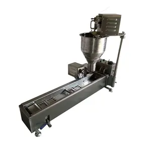 Máquina de fabricação de massa de fritadeira comercial automática completa, máquina de esfera de rosquinha