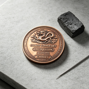 Barra de Cobre de 1 Onza con Relieve Intrincado de Dragón en Nube, Medalla de Arte en Cobre Fino, Edición Limitada para Coleccionistas de Todo el Mundo - Product Image 2