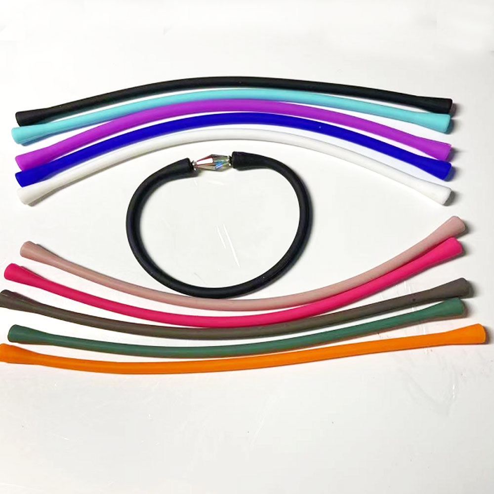 Pulseira de borracha de silicone, venda quente multi cores, pulseira de borracha com ou para diy, suas próprias pérolas, contas, jóias, imperdível