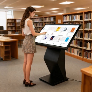 21.5 32 43 49 55 65 75 85 inch kỹ thuật số <span class=keywords><strong>kiosk</strong></span> LCD hiển thị thông tin màn hình Màn hình cảm ứng trong nhà <span class=keywords><strong>kiosk</strong></span> tương tác cho thư viện - Product Image 1