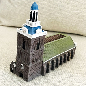 Nordic <strong>Christmas</strong> Decoration LED House Ornaments Resin <strong>Vintage</strong> Farmhouse Sculpture <strong>Christmas</strong> Home Decor - Product Image 4