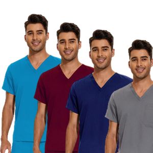 Uniforme de exfoliación para el cuidado de mascotas, salud y belleza ambiental, uniforme de <span class=keywords><strong>exfoliante</strong></span> de tela suave, uniforme de enfermera suelto ordinario - Product Image 4