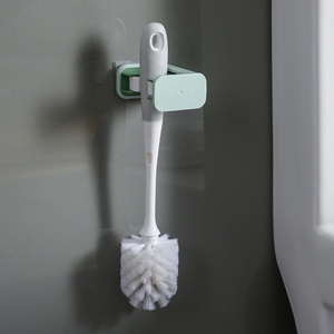 Bathroom Accessories <b>Wall</b> <b>Mounted</b> <b>Shelf</b> Organizer Hook Broom Holder Hanger Behind Doors Kitchen Storage Tool Broom and Mop Rack - Product Image 2