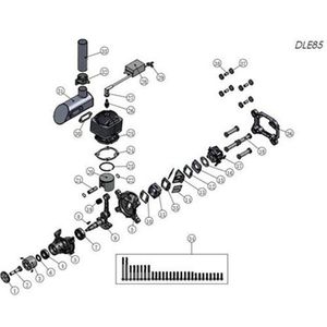 Nuevo Motor de Gasolina DLE85 de 85CC para Aeromodelismo - Product Image 3