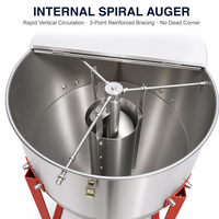 Nouveau Mélangeur Vertical Conique en Acier Inoxydable à Décharge Rapide pour Petites et Moyennes Exploitations Agricoles