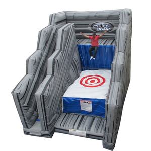 กระโดดแบบโลดโผนเป่าลมสีแดงและสีดำถุงนิรภัยกระโดดหน้าผาพองพร้อมเบาะกระโดดเกมฤดูใบไม้ร่วงที่ทำให้พองได้ฟรี - Product Image 3