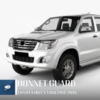 Protection capot en acrylique pour véhicule 4x4, ramasseur, déflecteur de fumée foncée, pièce de moteur pour Toyota Hilux Vigo 2011 — 2015