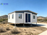 Maison conteneur extensible économique de 20 pieds ou 40 pieds avec toit, maison portable isolée thermiquement avec salle de bain, possibilité d'ajouter une panneau solaire photovoltaïque