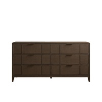 Armoire de rangement en bois pour salon, meuble en bois massif, commode à 6 tiroirs pour chambre à coucher
