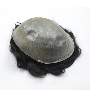 Toupee de Cabello Humano Remy Indio al por Mayor, Grado AAA, Liso, 18 Pulgadas de Largo, Piel Súper Delgada (0.02-0.04 de Grosor), Económico para Hombres - Product Image 3