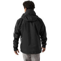 Veste coupe-vent imperméable d'extérieur pour hommes, avec fermeture à glissière imprimée, imperméable respirant 3L, grande taille, anti-poussière et anti-rétrécissement, tissé