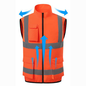 سترة تبريد قابلة للتخصيص مع مروحة فعالة من حيث التكلفة متعددة المستويات قابلة للتعديل ملابس تزويد الهواء في الهواء الطلق - Product Image 2