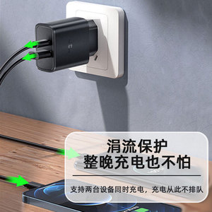 Gallium Nitride 45W Charger Compatible with Apple iPhone 16, Samsung, and Huawei Phones 45W European Standard A+<b>C</b> <b>Adapter</b> - Product Image 1