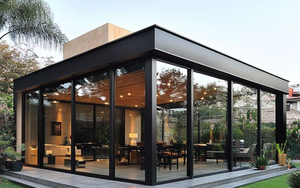 <span class=keywords><strong>Prima</strong></span> Personalizable Jardín al aire libre Independiente Veranda Aluminio Aislado Conservatorio Sunroom Glass House Características - Product Image 6