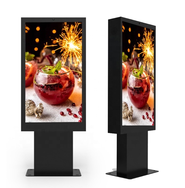 49inches Fanless Outdoor Advertising Screen Drive Thru System LCD Menu Board Waterproof Touchscreen Kiosk Totem SDK Retail Store
