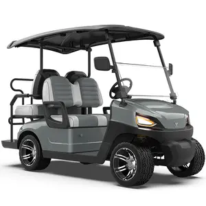 Car Golf Cart with Ce New Design China 4 Passenger Electric Club 48V Rear Wheel Mechanical Drum Brake & Mechanical Parking 3 - 4