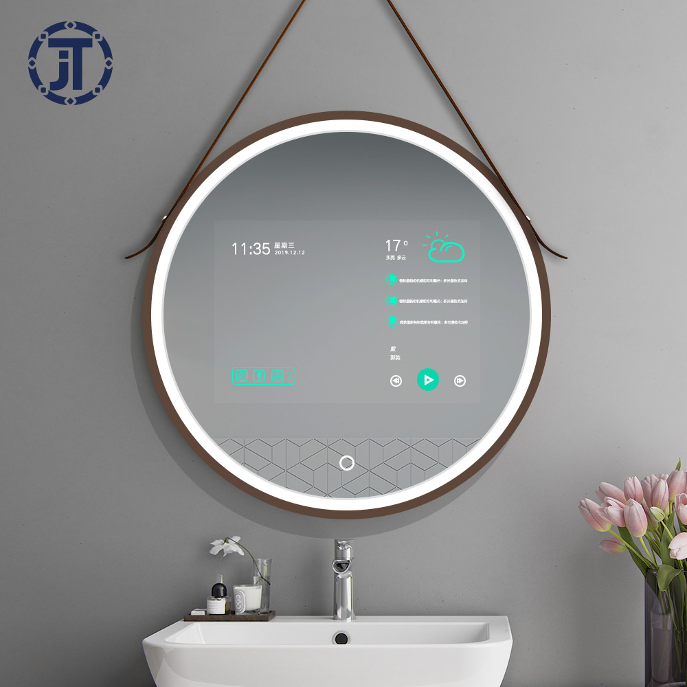 Android Intelligente tactile de miroir Magique de publicité Bluetooth WiFi IA maison contrôle numérique Android miroir