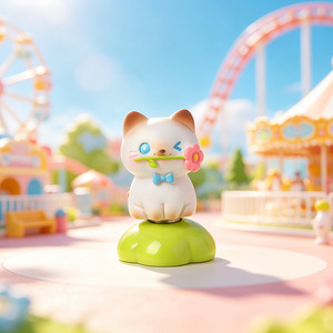 ไดอารี่แมวน้อยแสนสนุก กล่องสุ่มของตกแต่งรูปแมวการ์ตูน วัสดุเรซิ่น ของสะสม ตกแต่งโต๊ะทำงาน ตกแต่งรถยนต์ สำหรับเด็กอายุ 8-13 ปี ใช้ได้ทั้งเด็กชายและเด็กหญิง - Product Image 4