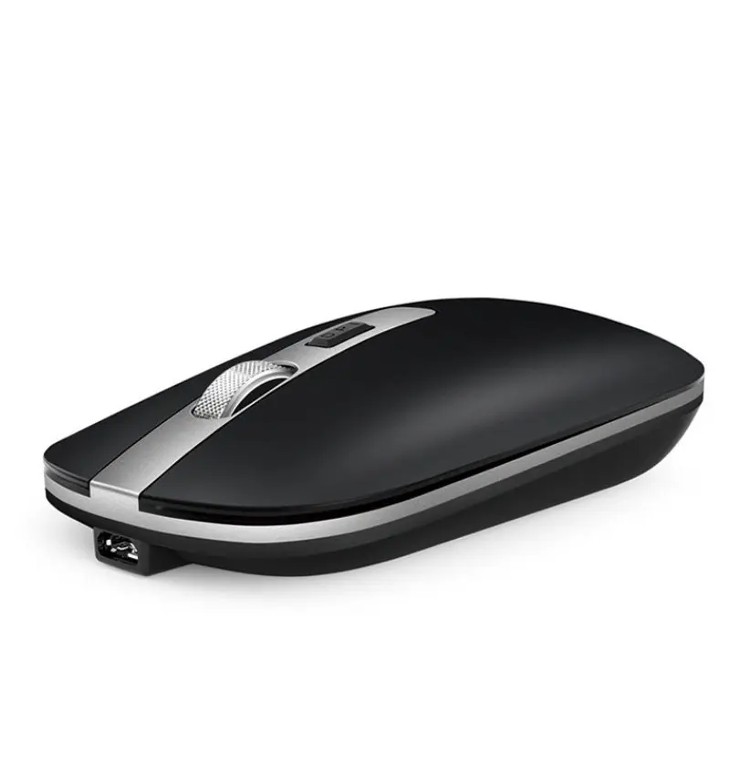 Best selling office silent charging Wireless Mouse dual mode black customizable wireless mouse