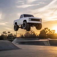 Voiture RC rapide, pick-up RWD, télécommande 2,4 GHz, LED blanche, direction proportionnelle, ABS + métal, jouet de drift 1:10, chargeur 60A