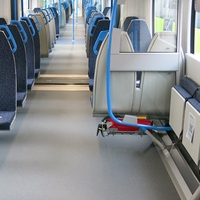 Revêtement de sol en vinyle PVC commercial pour bus, autocars, minibus, caravanes, camping-cars, fourgons et trains