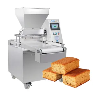 Máquina de llenado de pasteles comercial pequeña automática Industrial Línea de procesamiento de pasteles depositaria de magdalenas