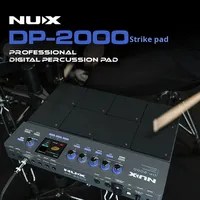 Batterie électronique NUX DP-2000 avec peaux en cuir de vache et chambre en bois de bouleau, pad de percussion professionnel portable