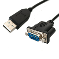 FT232R pieza de repuesto FTDI USB a RS232 RS485 convertidor integrado 1MBaud macho DB9 Pin adaptador UART Cable