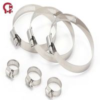 Pinces à bande en acier galvanisé HLM Collier de serrage à bande en relief Pinces de type produit de haute qualité